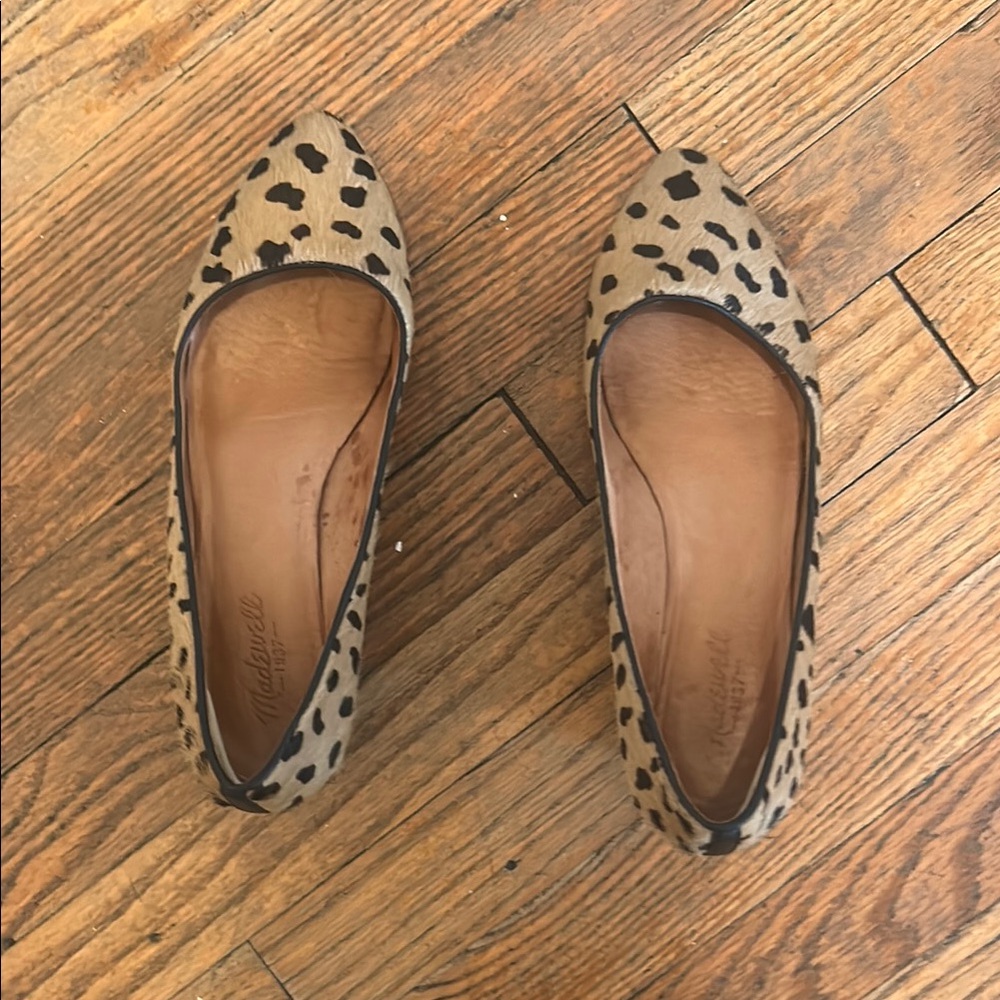 Madewell Pony Hair Leopard Print Women's Flats/Low Heel size 8